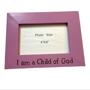 I am a Child of God Picture Frame Pink